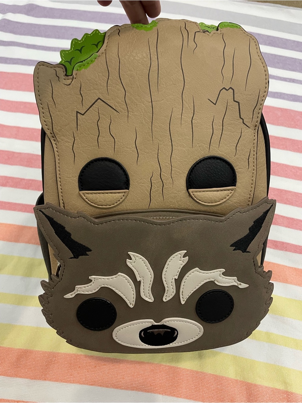 Loungefly MARVEL Funko Baby Groot & Rocket mini backpack